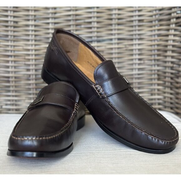 Florsheim Men's Size 9.5 3E Imperial Slip On Loafer Dark Brown Leather - Picture 3 of 10